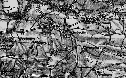 Old map of Carew Cheriton in 1898