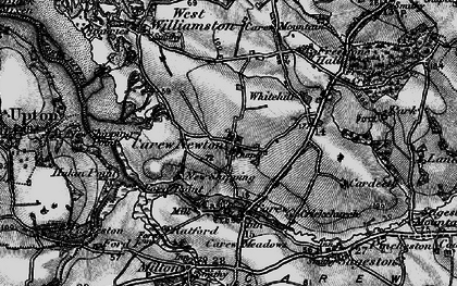 Old map of Carew Newton in 1898