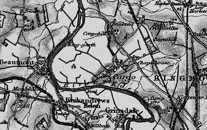 Old map of Bankend in 1897