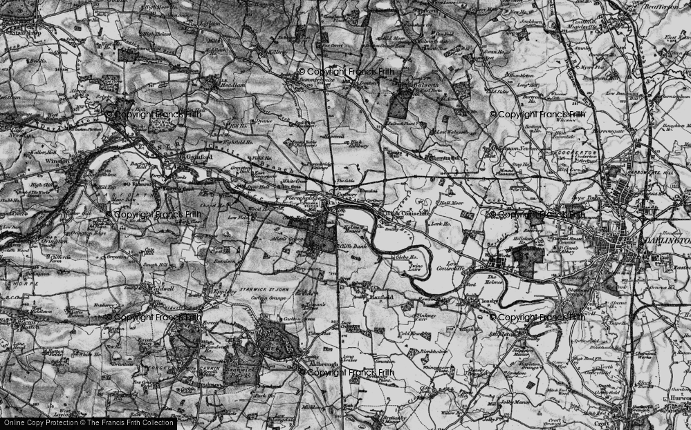 Old Map of Carlbury, 1897 in 1897