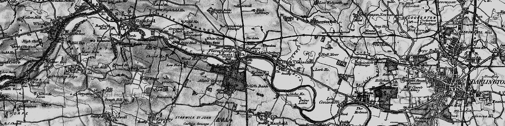 Old map of Carlbury in 1897