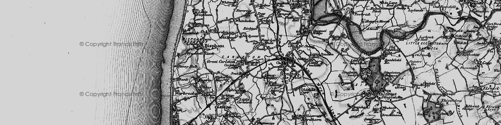 Old map of Carleton in 1896