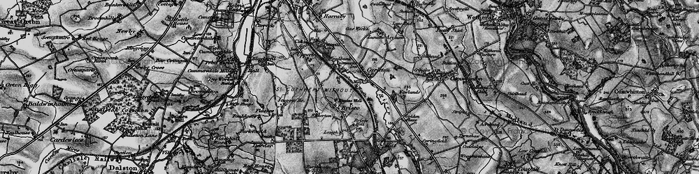 Old map of River Petteril in 1897