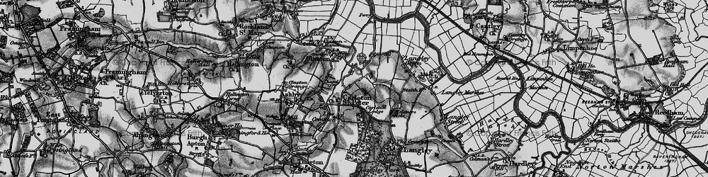 Old map of Langley Green in 1898
