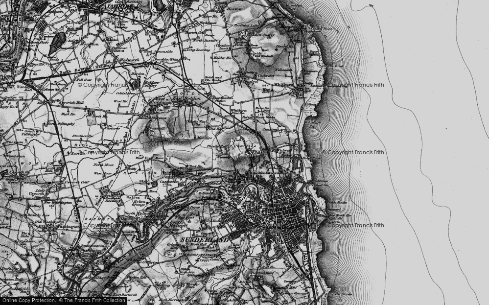 Old Map of Carley Hill, 1898 in 1898