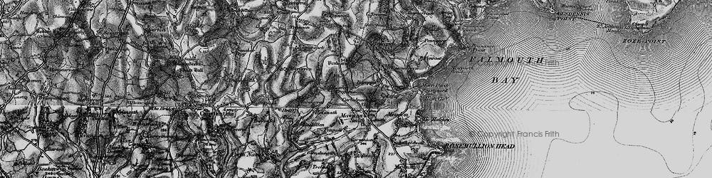 Old map of Trecombe in 1895