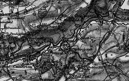 Old map of Carlingcott in 1898