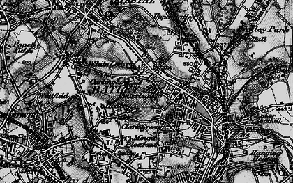 Old map of Carlinghow in 1896