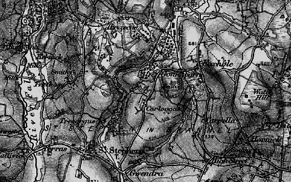 Old map of Carloggas in 1895