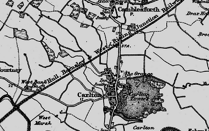 Old map of Carlton in 1895