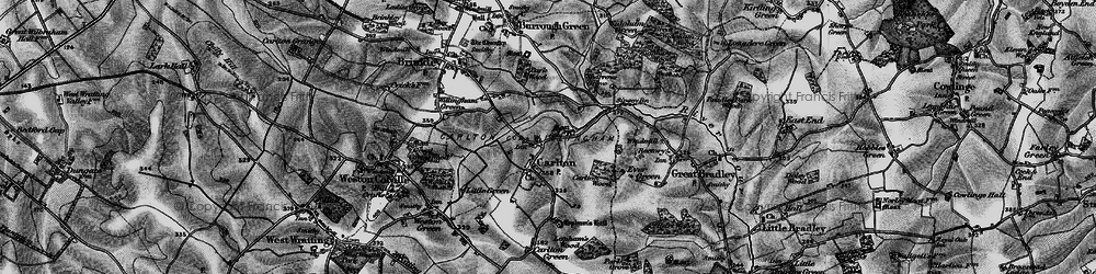 Old map of Carlton in 1895