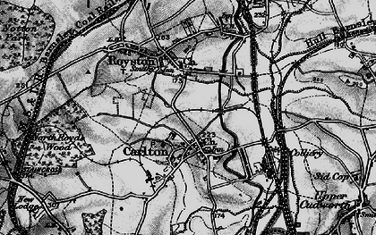 Old map of Carlton in 1896