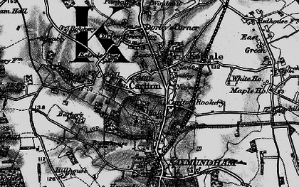 Old map of Carlton in 1898