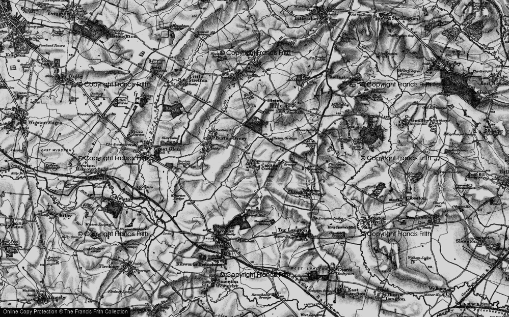 Old Map of Carlton Curlieu, 1899 in 1899