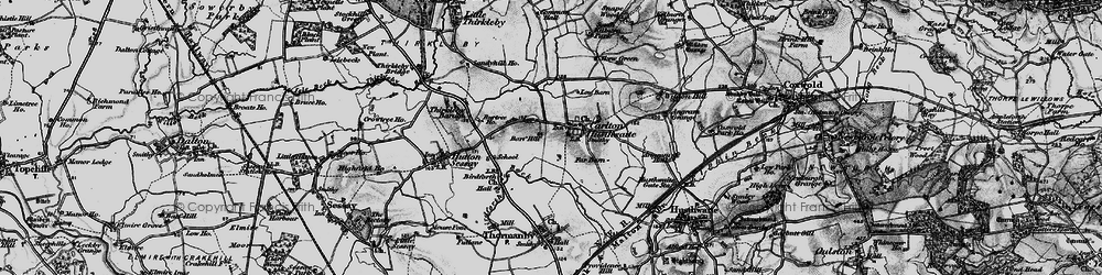Old map of Carlton Husthwaite in 1898