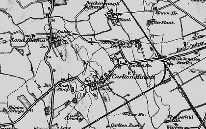 Old map of Carlton Miniott in 1898