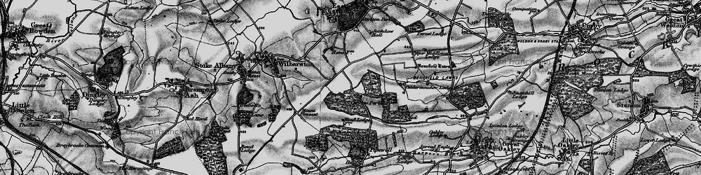Old map of Askershaw Wood in 1898