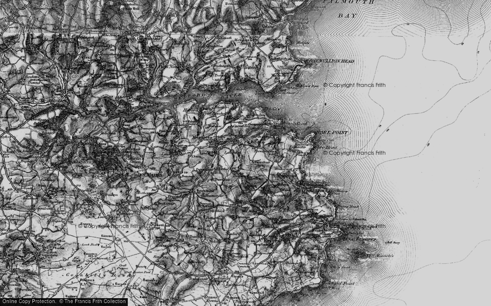 Old Map of Historic Map covering Roskruge Barton in 1895