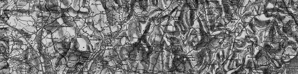 Old map of Carnebone in 1895