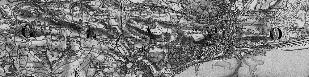 Old map of Carnglas in 1897
