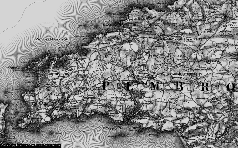 Old Map of Carnhedryn, 1898 in 1898