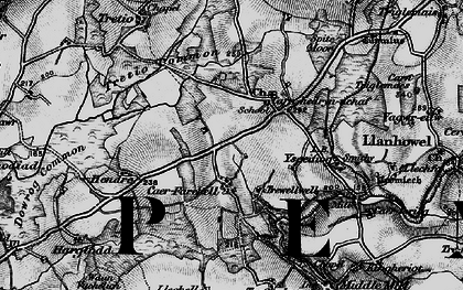 Old map of Carnhedryn Uchaf in 1898