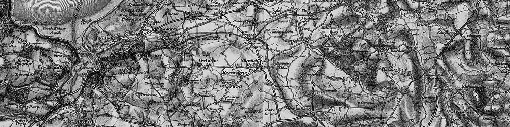 Old map of Carnhell Green in 1896