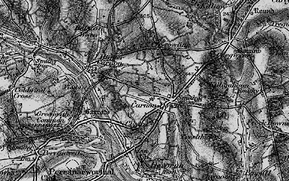 Old map of Carnon Downs in 1895