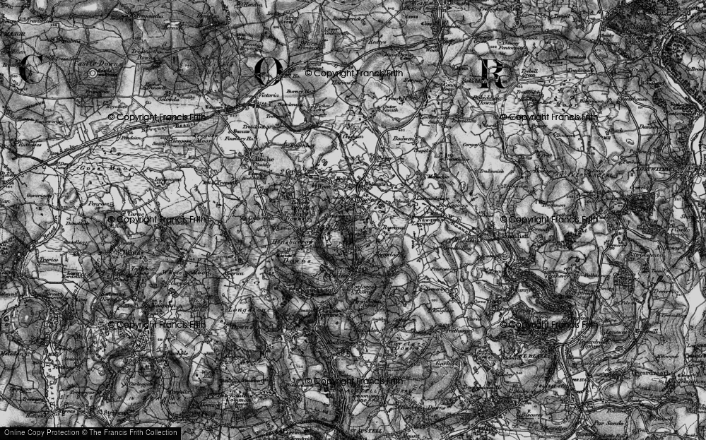 Old Map of Carnsmerry, 1895 in 1895