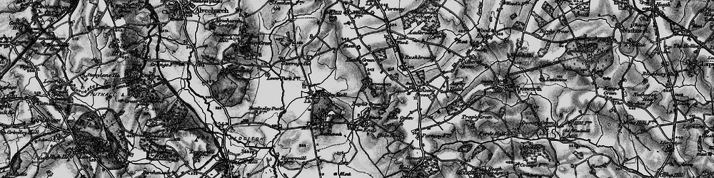 Old map of Carpenter's Hill in 1898