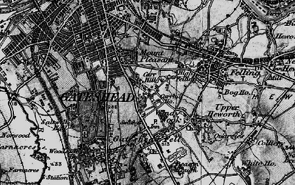 Old map of Carr Hill in 1898