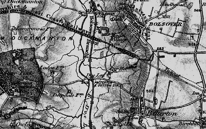 Old map of Carr Vale in 1896