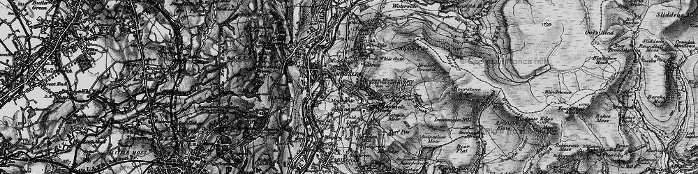 Old map of Carrbrook in 1896