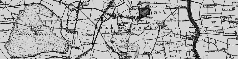 Old map of Carrhouse in 1895