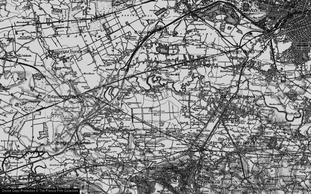 Old Map of Carrington, 1896 in 1896