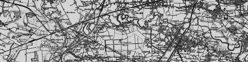 Old map of Carrington in 1896