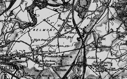 Old map of Carrville in 1898