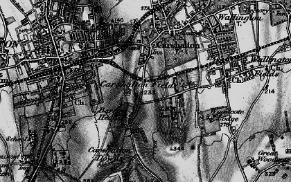 Old map of Carshalton Beeches in 1896