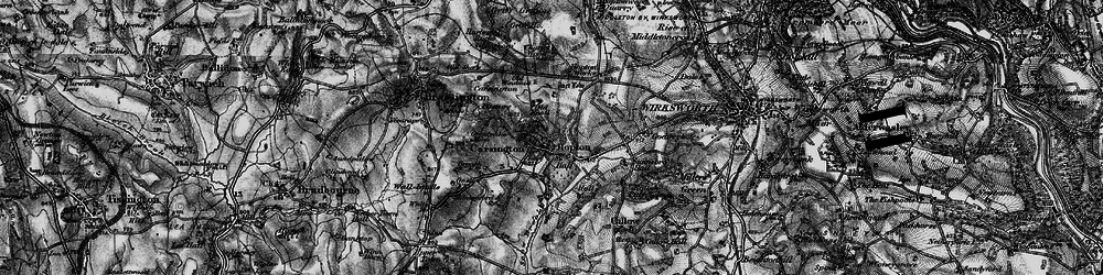 Old map of Carsington in 1897