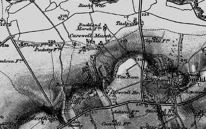 Old map of Carswell Marsh in 1895