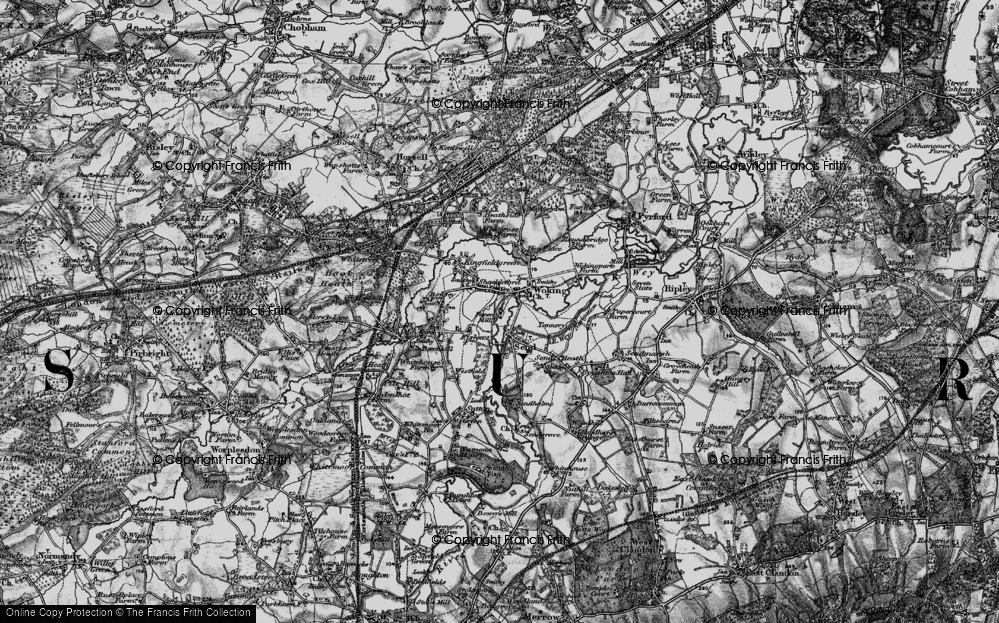 Old Map of Cartbridge, 1896 in 1896