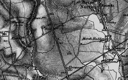Old map of Carterton in 1896