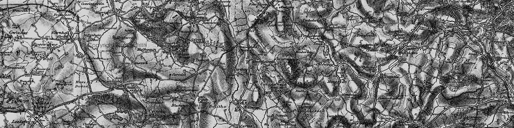 Old map of Carthew in 1896