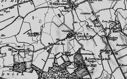 Old map of Carthorpe in 1897