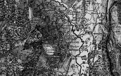 Old map of Cartmel Fell in 1897
