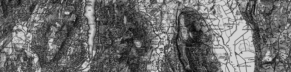 Old map of Cartmel Fell in 1897