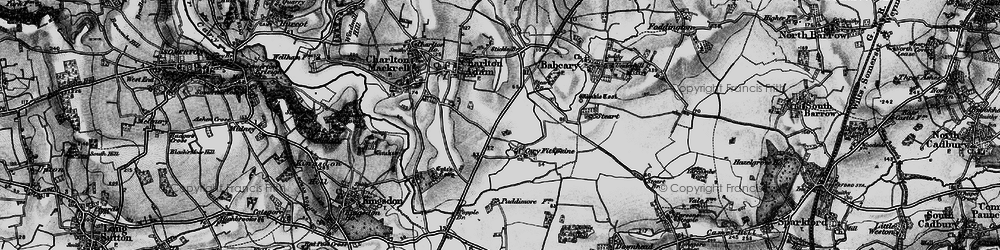 Old map of Cary Fitzpaine in 1898