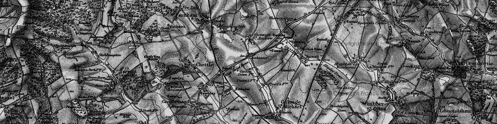 Old map of Cashmoor in 1895