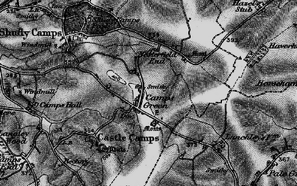 Old map of Castle Camps in 1895