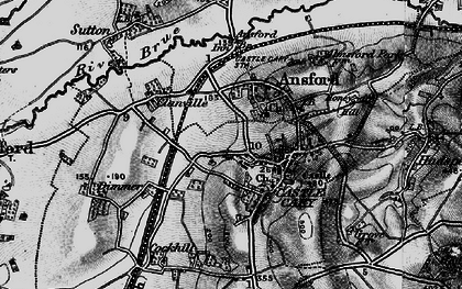 Old map of Castle Cary in 1898